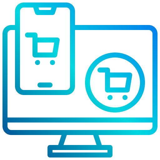 تصميم المتاجر الإلكترونية - أيقونة الخدمة